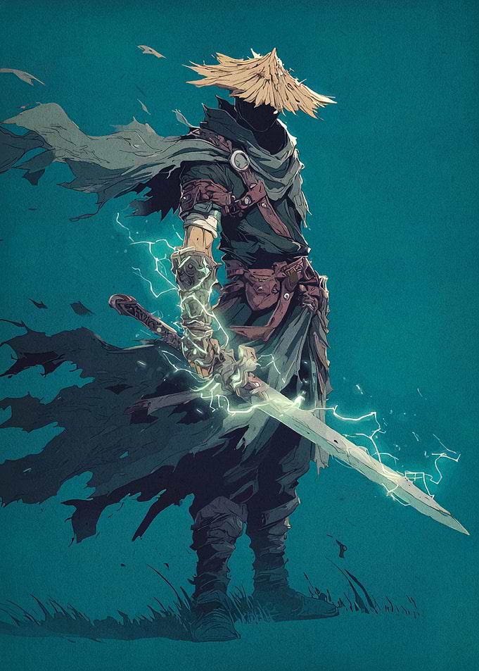 Ronin Warrior with Electric Sword