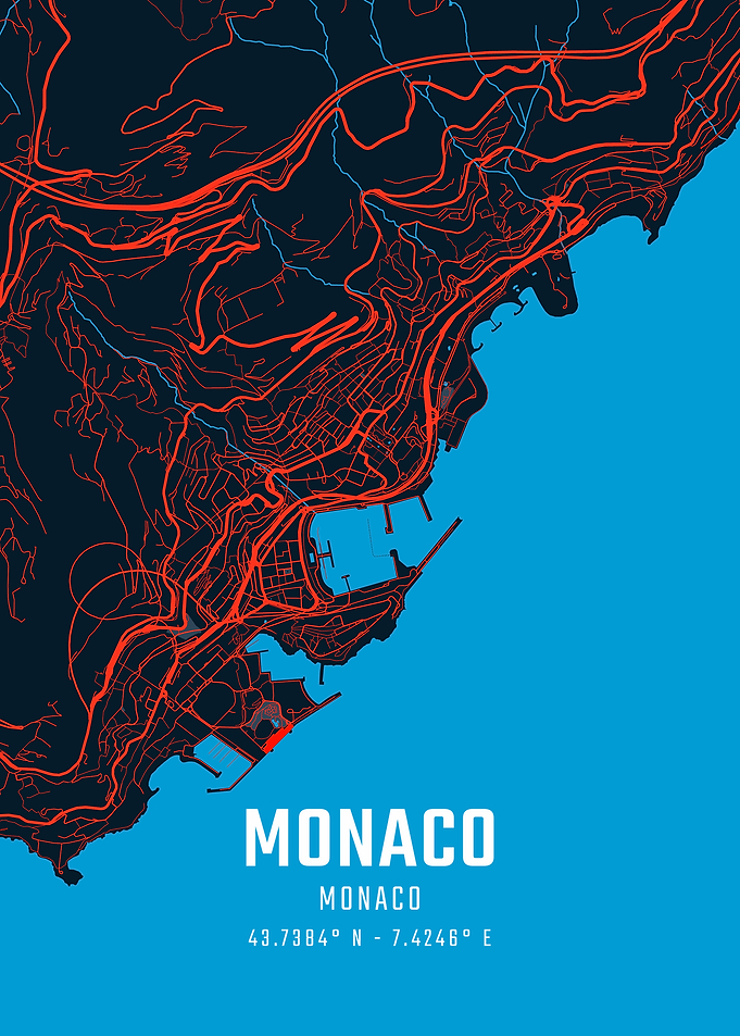 Monaco City Map