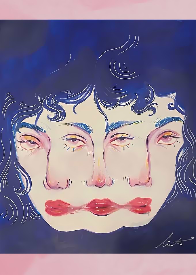 Portrait with Multiple Faces