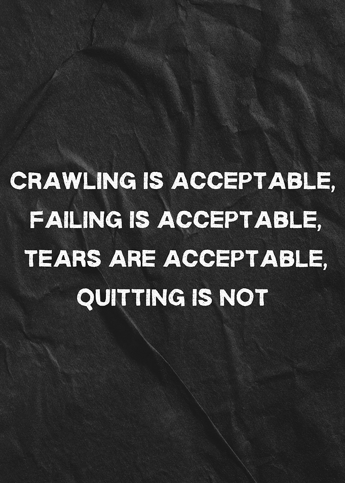 Inspirational Quote on Dark Background