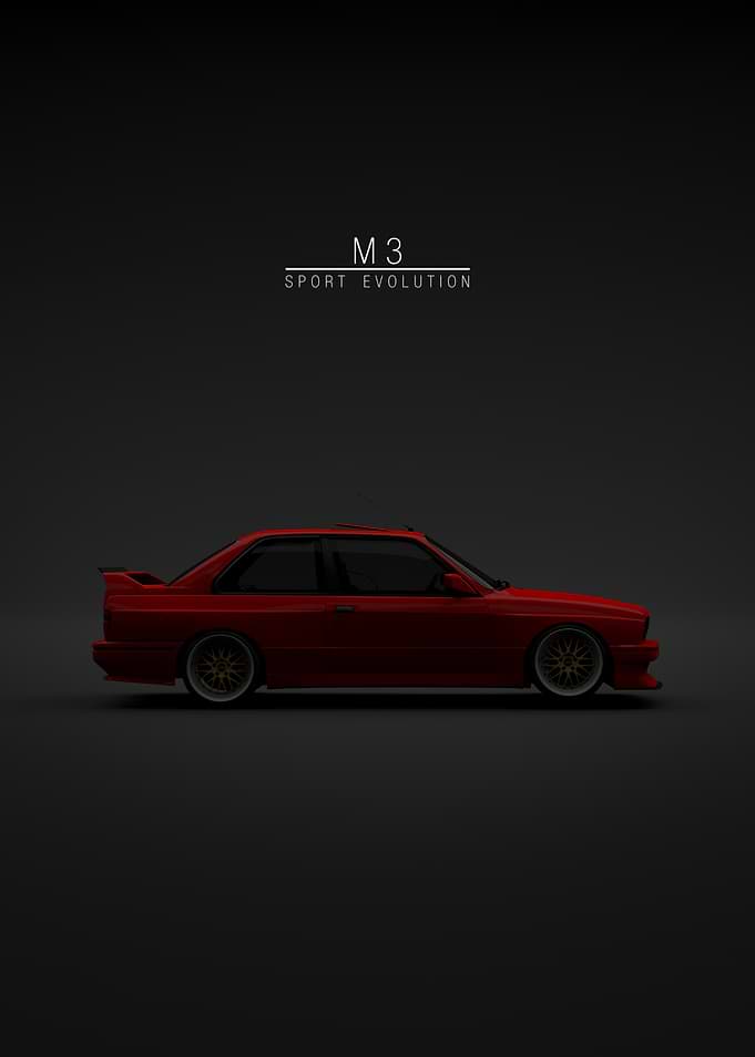 Red BMW M3 Sport Evolution