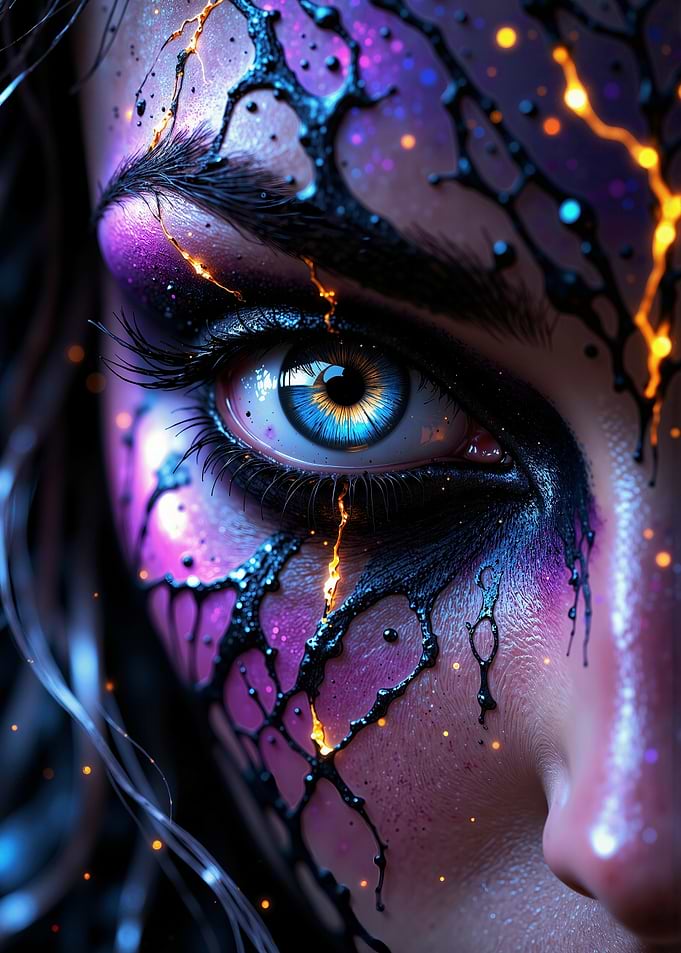 Eye with Fantasy Makeup