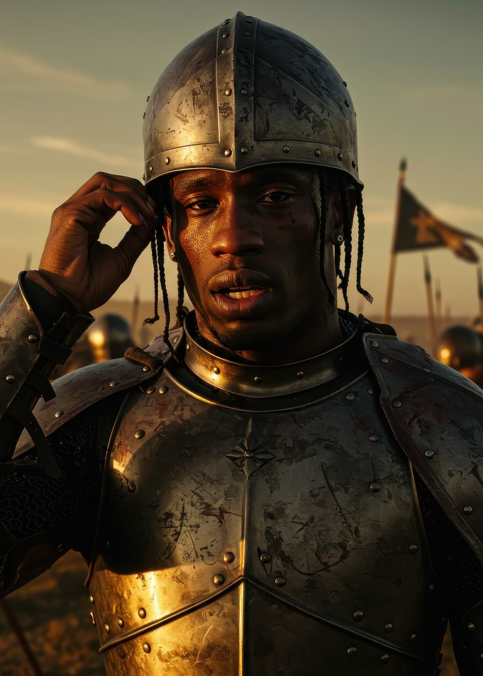 Travis Scott as a Medieval Knight