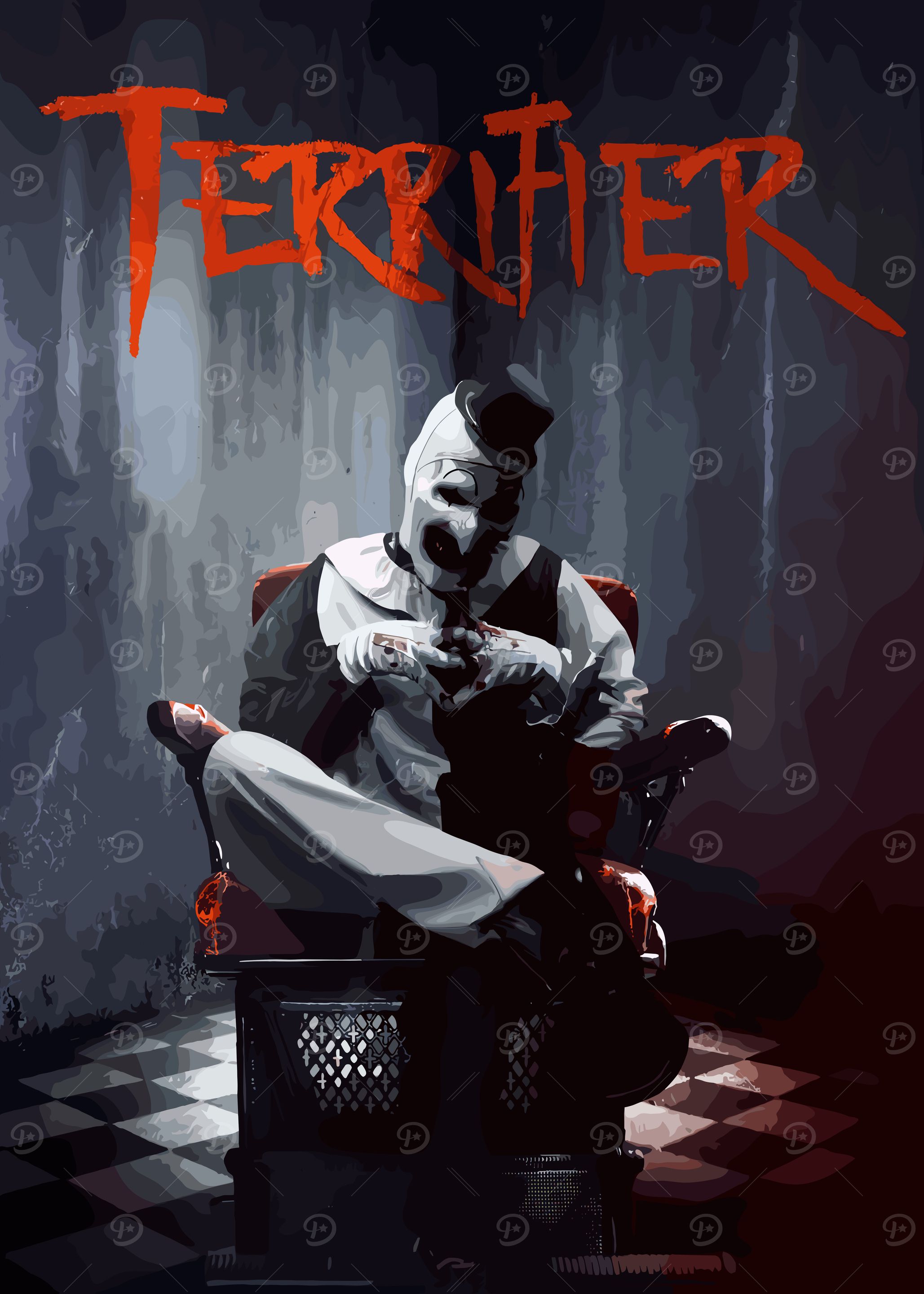 Terrifier Art the Clown Illustration