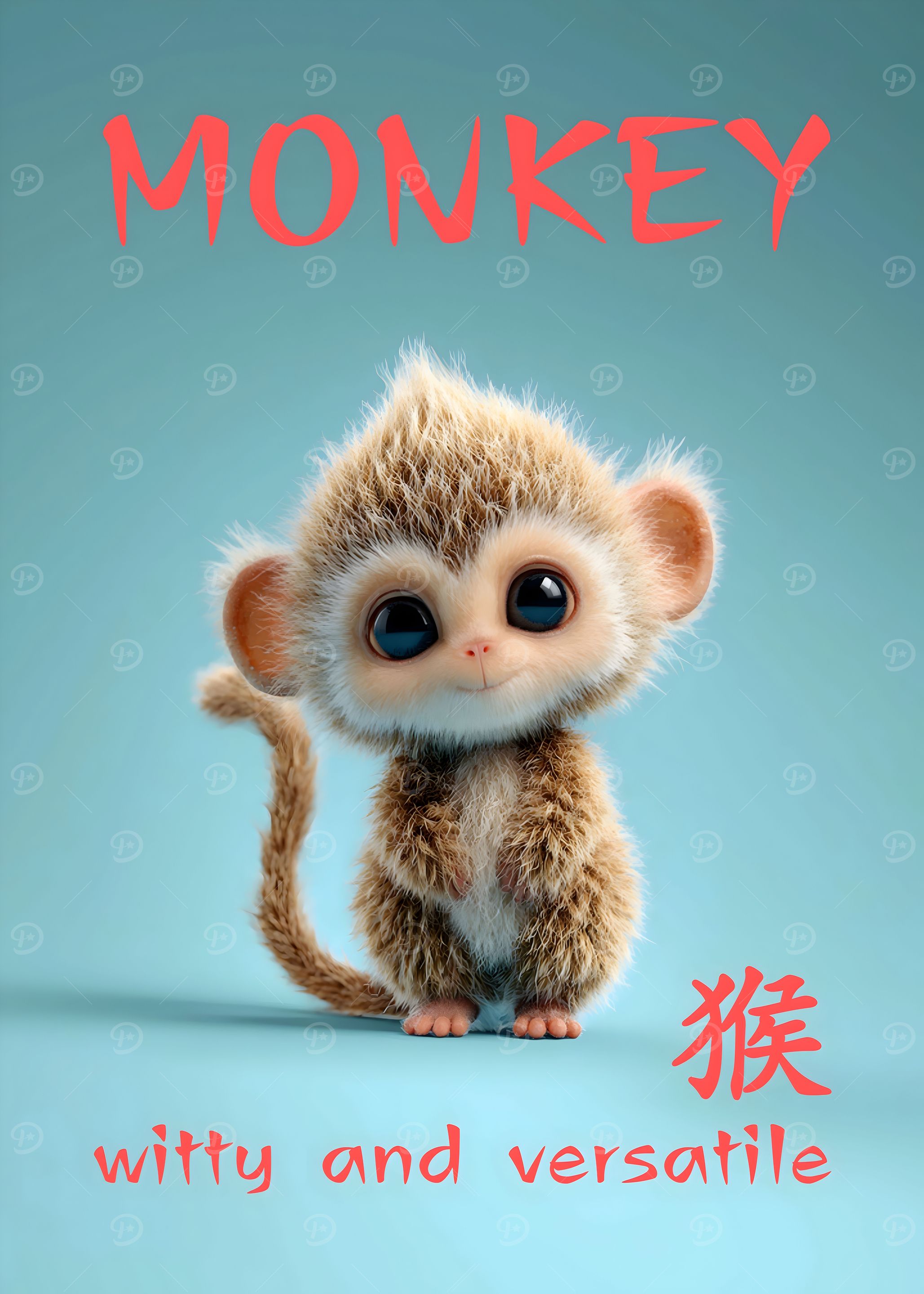 Monkey - Chinese Zodiak Sign For Kids