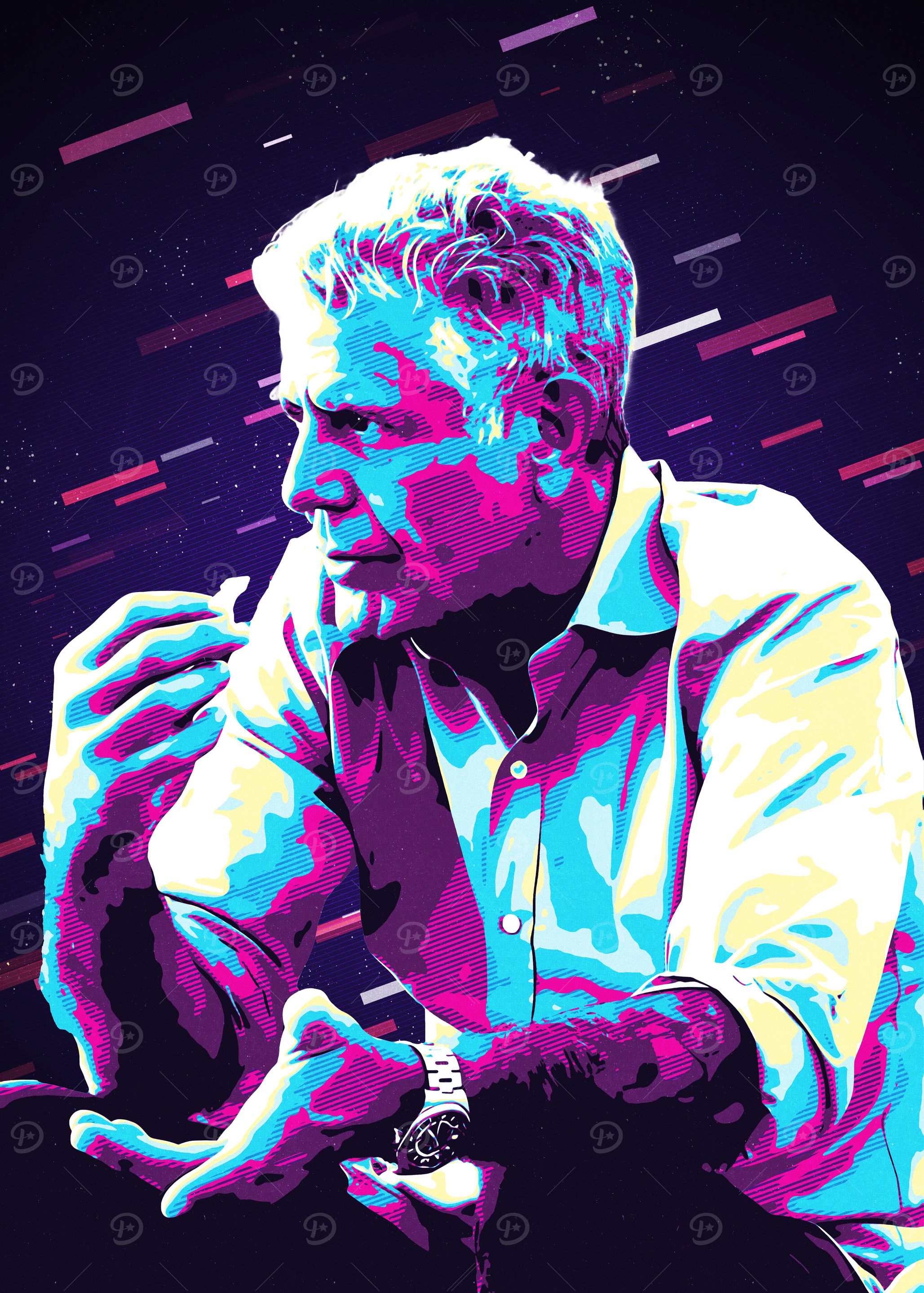 Anthony Bourdain Pop Art Portrait