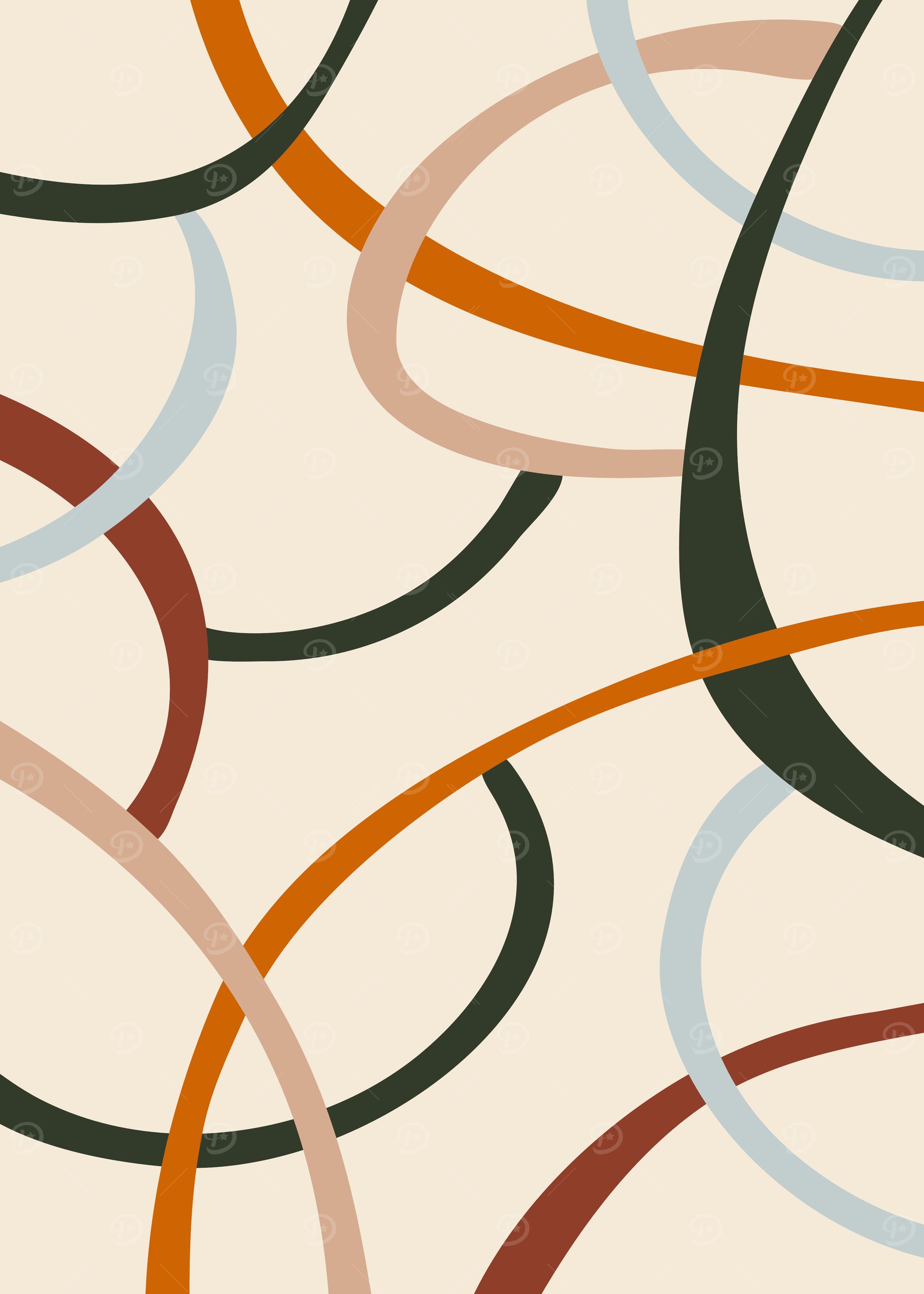 Abstract Curves Pattern