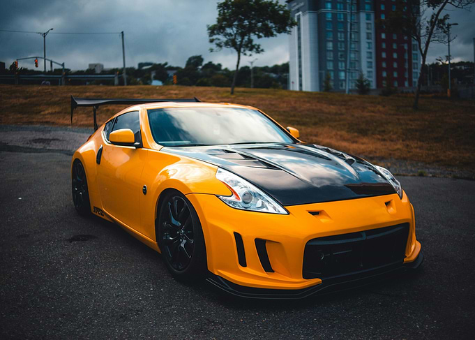 Yellow Nissan 370Z Sports Car