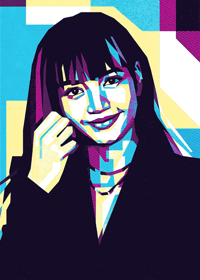 Lisa from Blackpink Pop Art Portrait