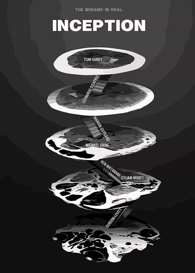 Inception Movie Poster Minimalist Art