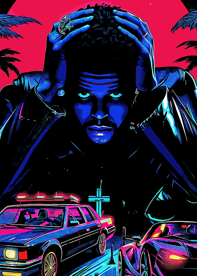 The Weeknd Neon Art