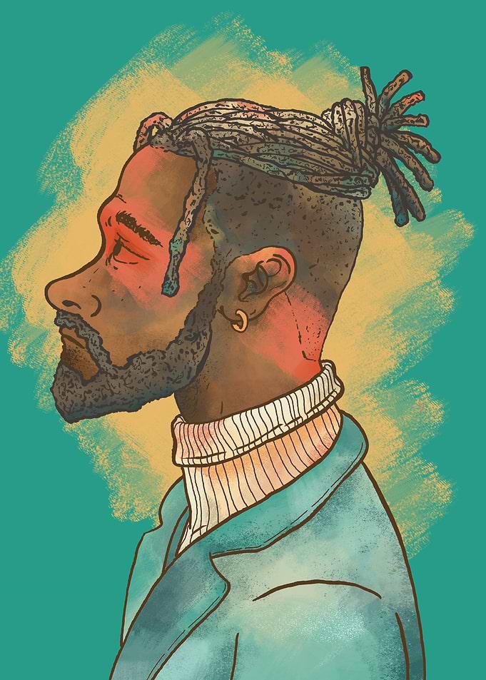 Retro Rock portrait