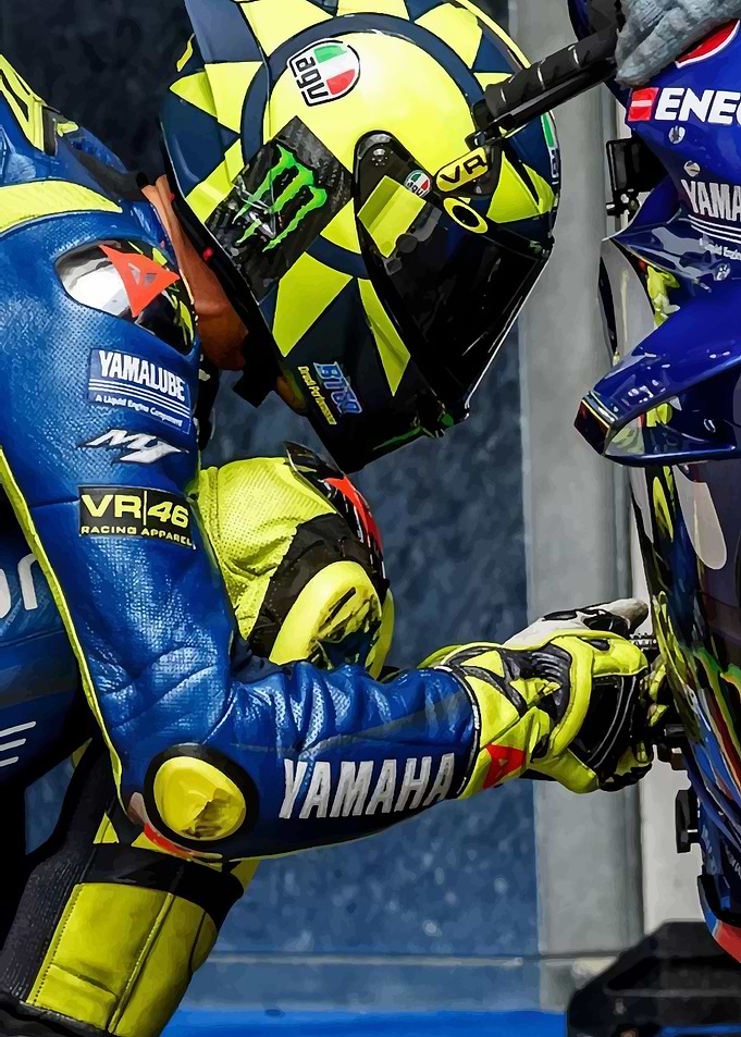 Valentino Rossi at Yamaha Pit Stop