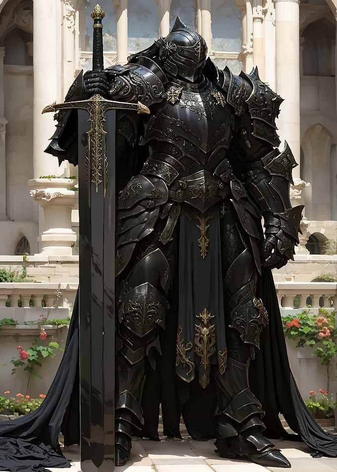 Black Knight with Sword