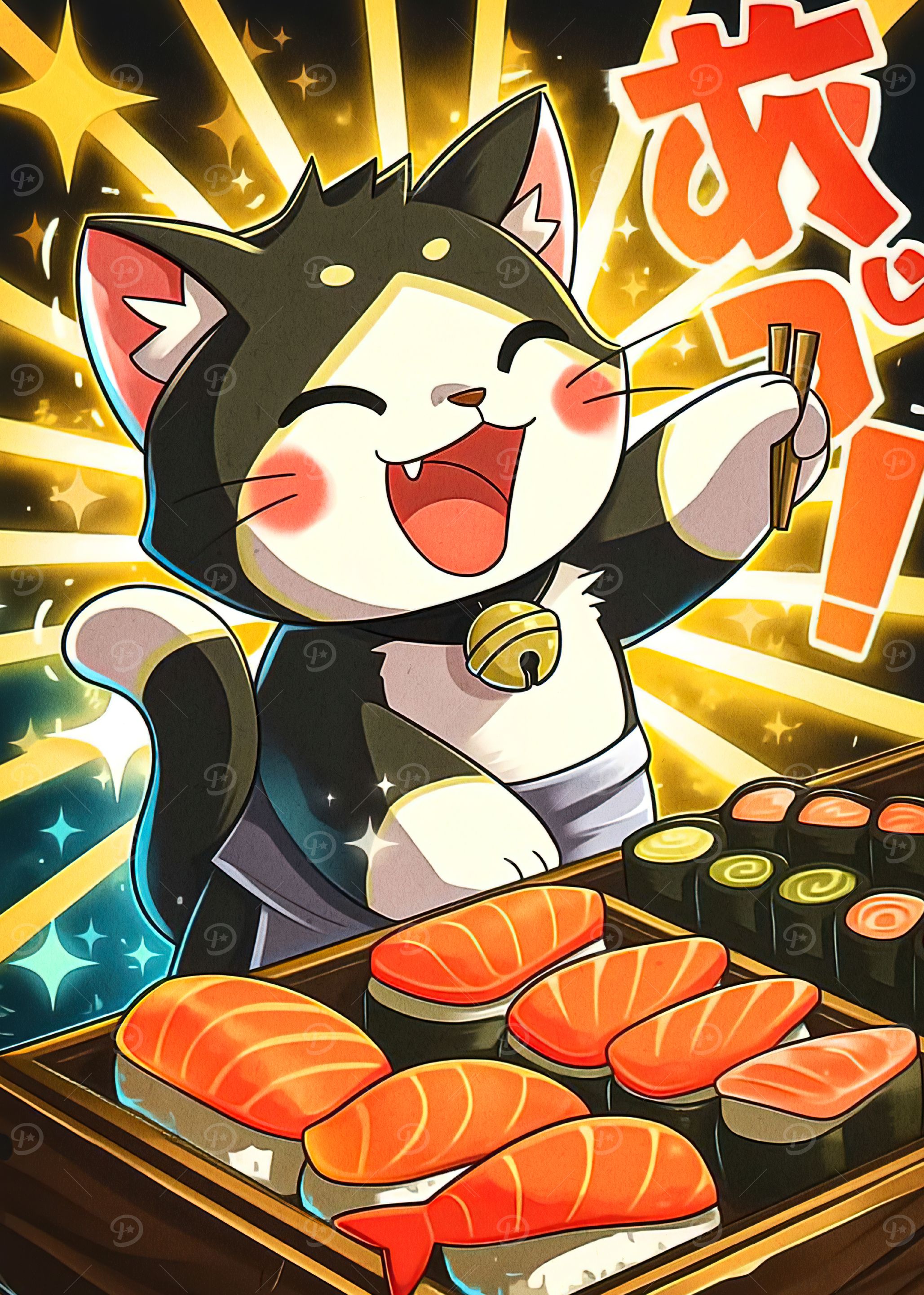 Happy Cat Sushi Chef