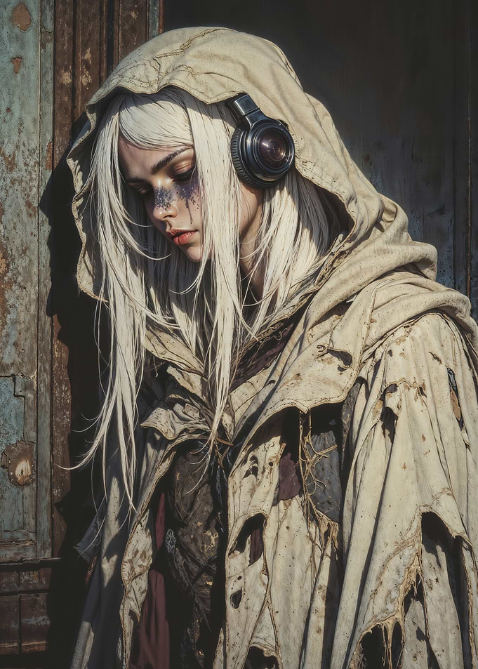 Wanderer's Melancholy: A Post-Apocalyptic Portrait of Solitude and Sound