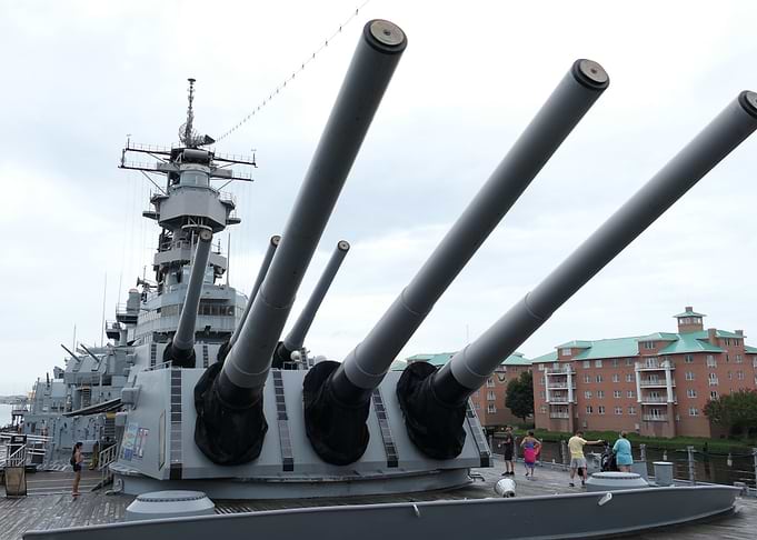 Battleship with Large Cannons