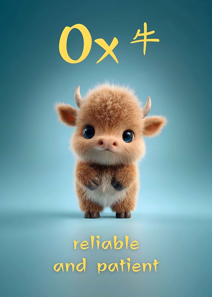 Ox - Chinese Zodiak Sign For Kids