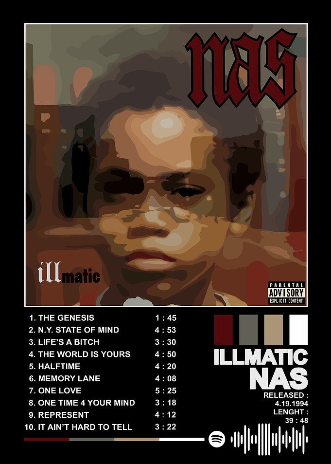 Nas Illmatic Album Cover Art