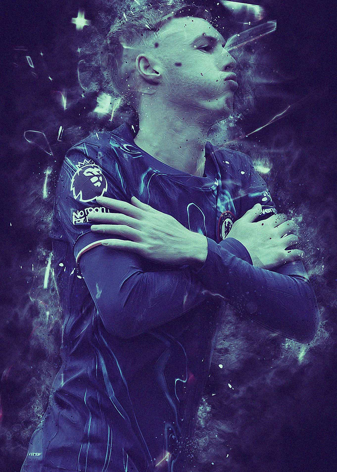 Cole Palmer Celebration Digital Art