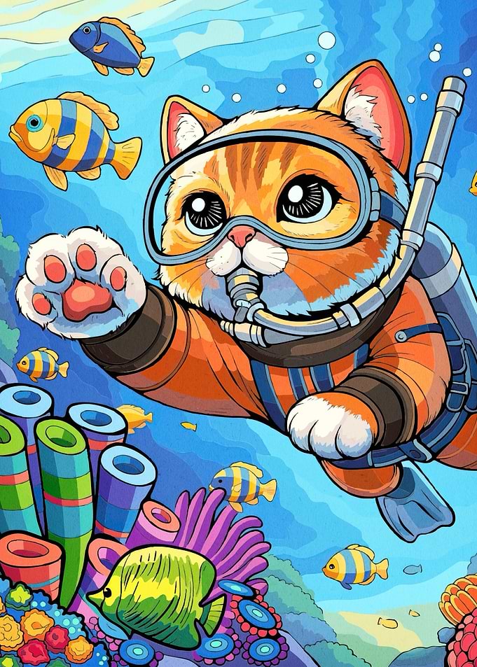 Scuba Cat Underwater Adventure