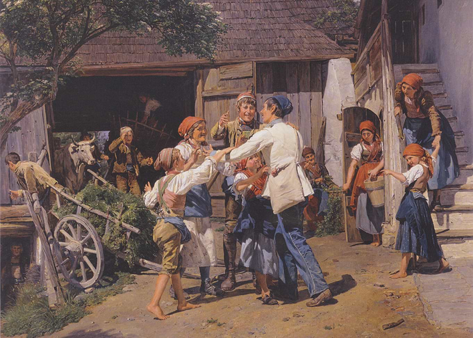 Village Celebration Painting