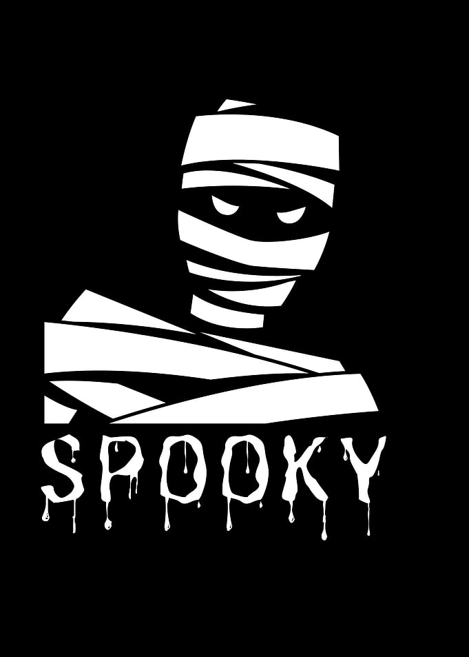 Spooky Mummy Illustration