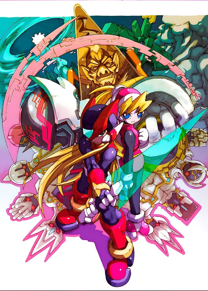 Mega Man Zero and Ciel Artwork