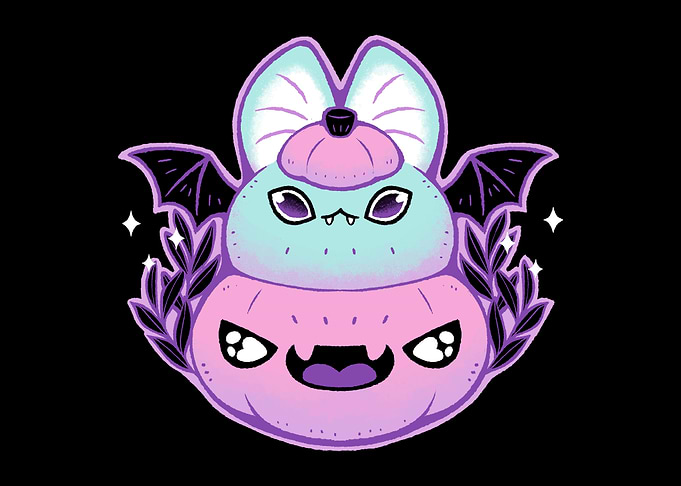Halloween Pastel Goth Bat