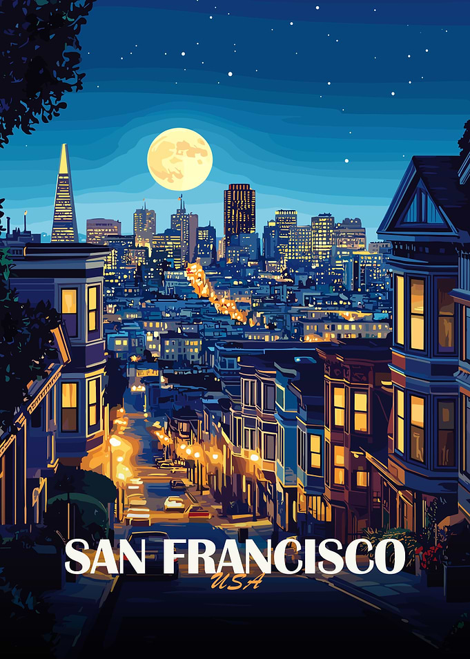 San Francisco Cityscape at Night