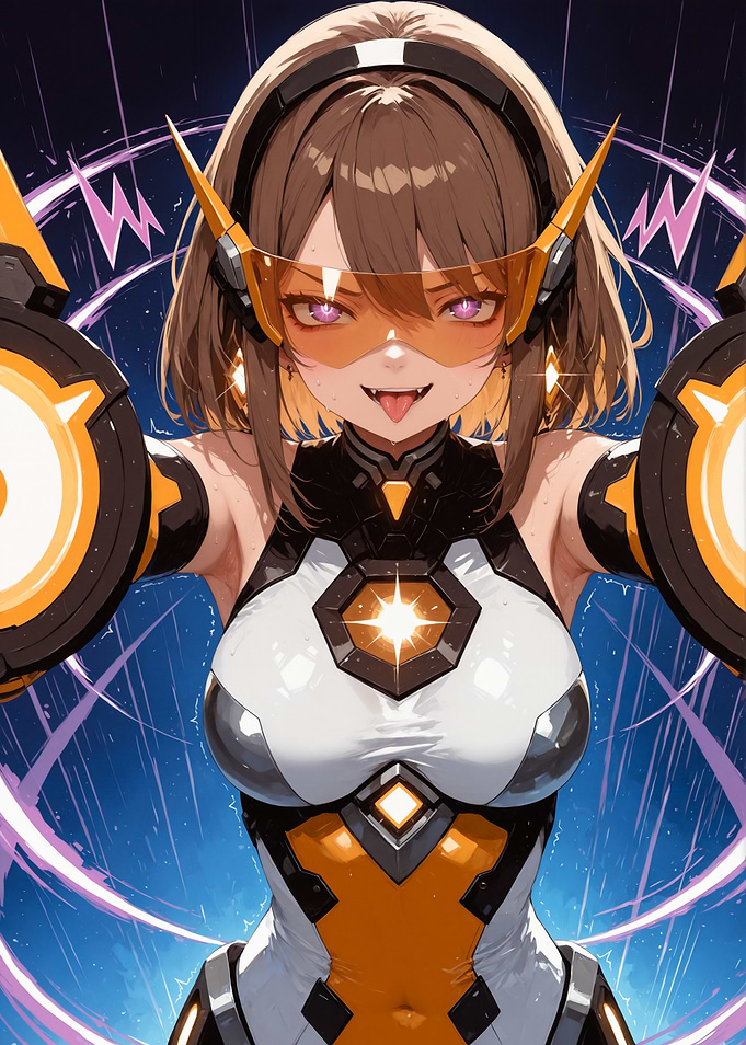 Anime Girl with Futuristic Gear