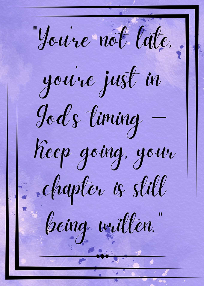 Inspirational Quote on Lavender Watercolor Background