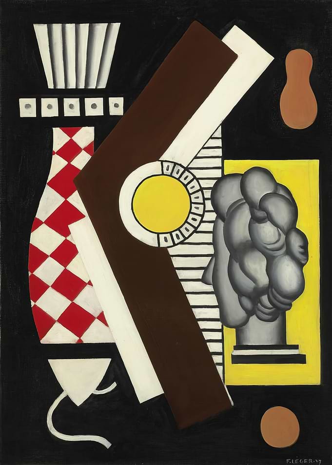 Abstract Still Life with Sculpture - Fernand Leger