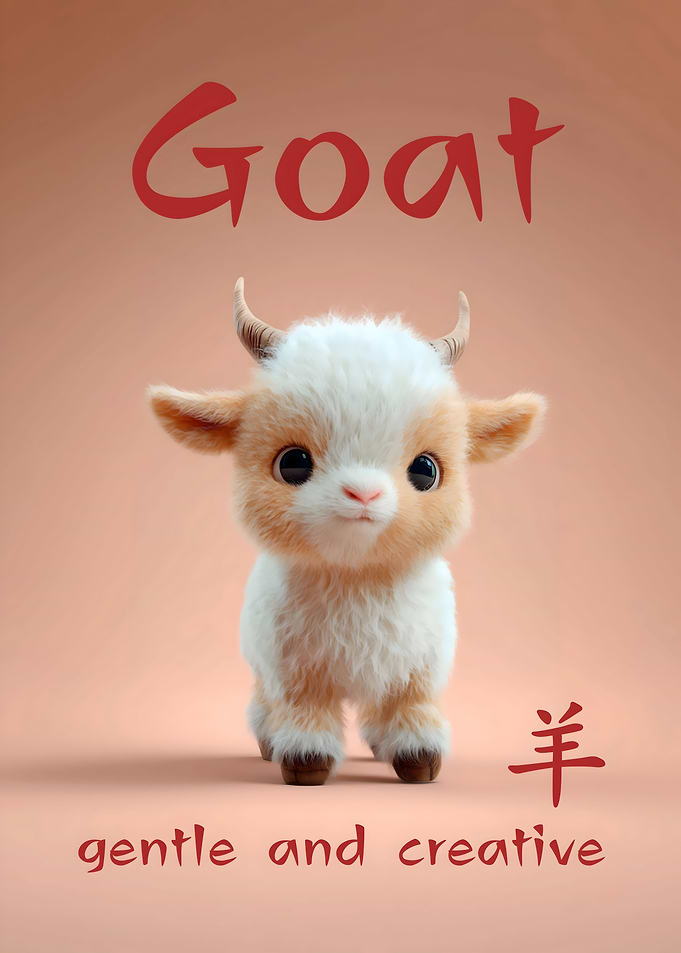 Goat - Chinese Zodiak Sign For Kids