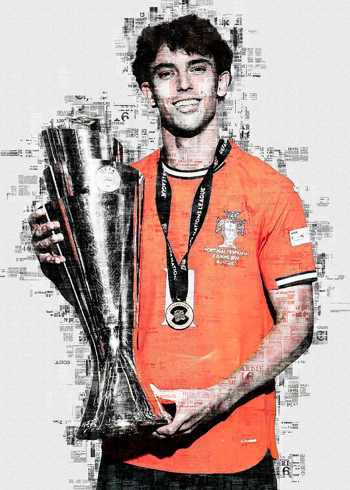 Joao Felix with Trophy