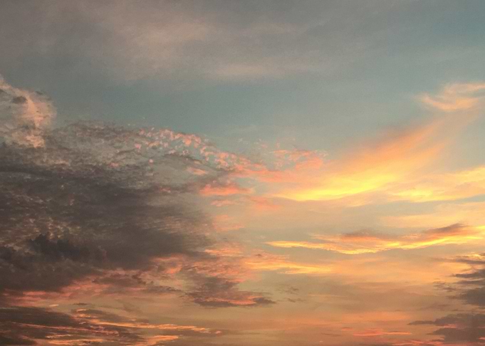 Sunset Sky with Clouds