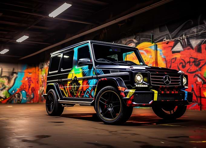 Mercedes G Wagon Graffiti