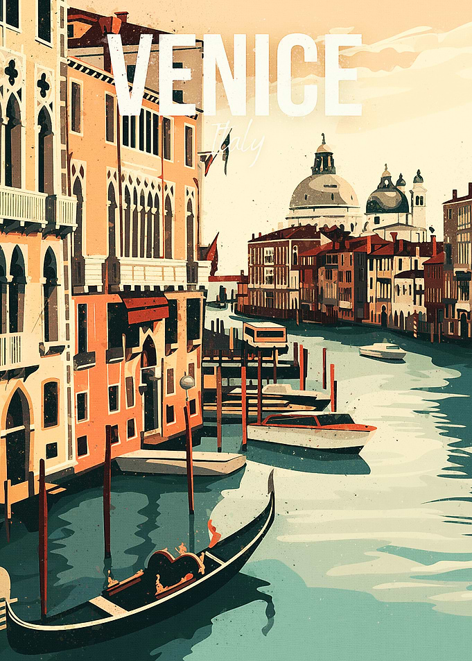 Venice Italy Canal Gondola Travel