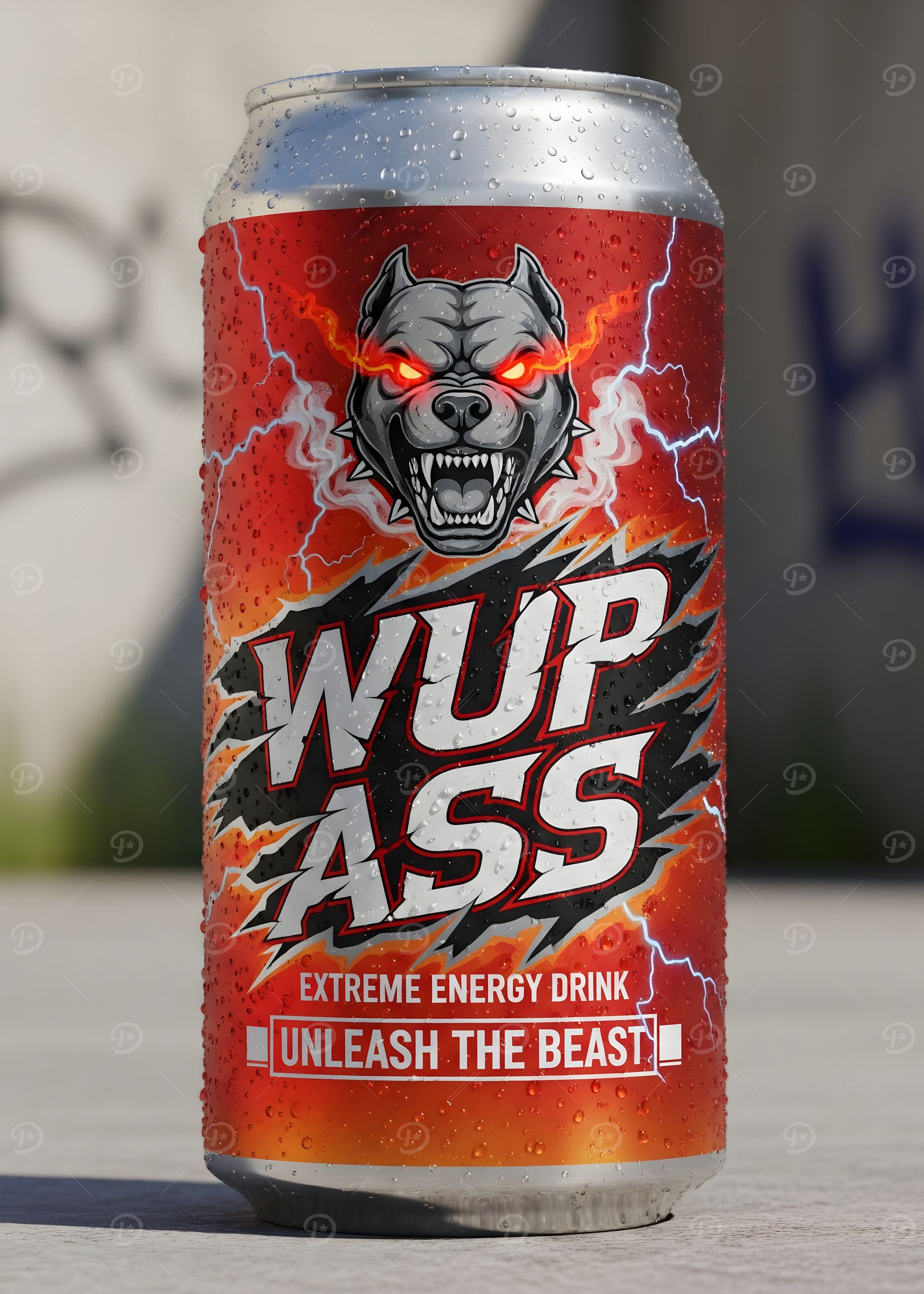 WUP ASS Extreme Energy Drink Can