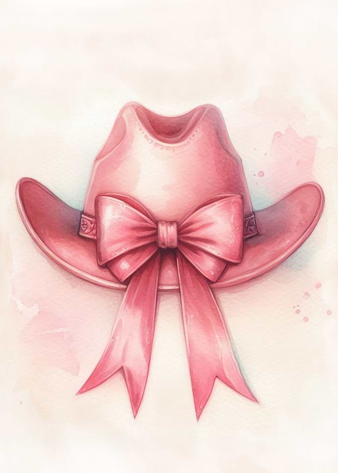 Pink Cowboy Hat with Bow