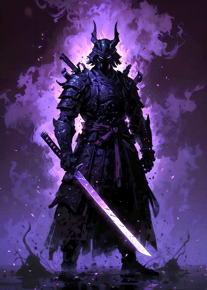 Samurai Glowing Sword