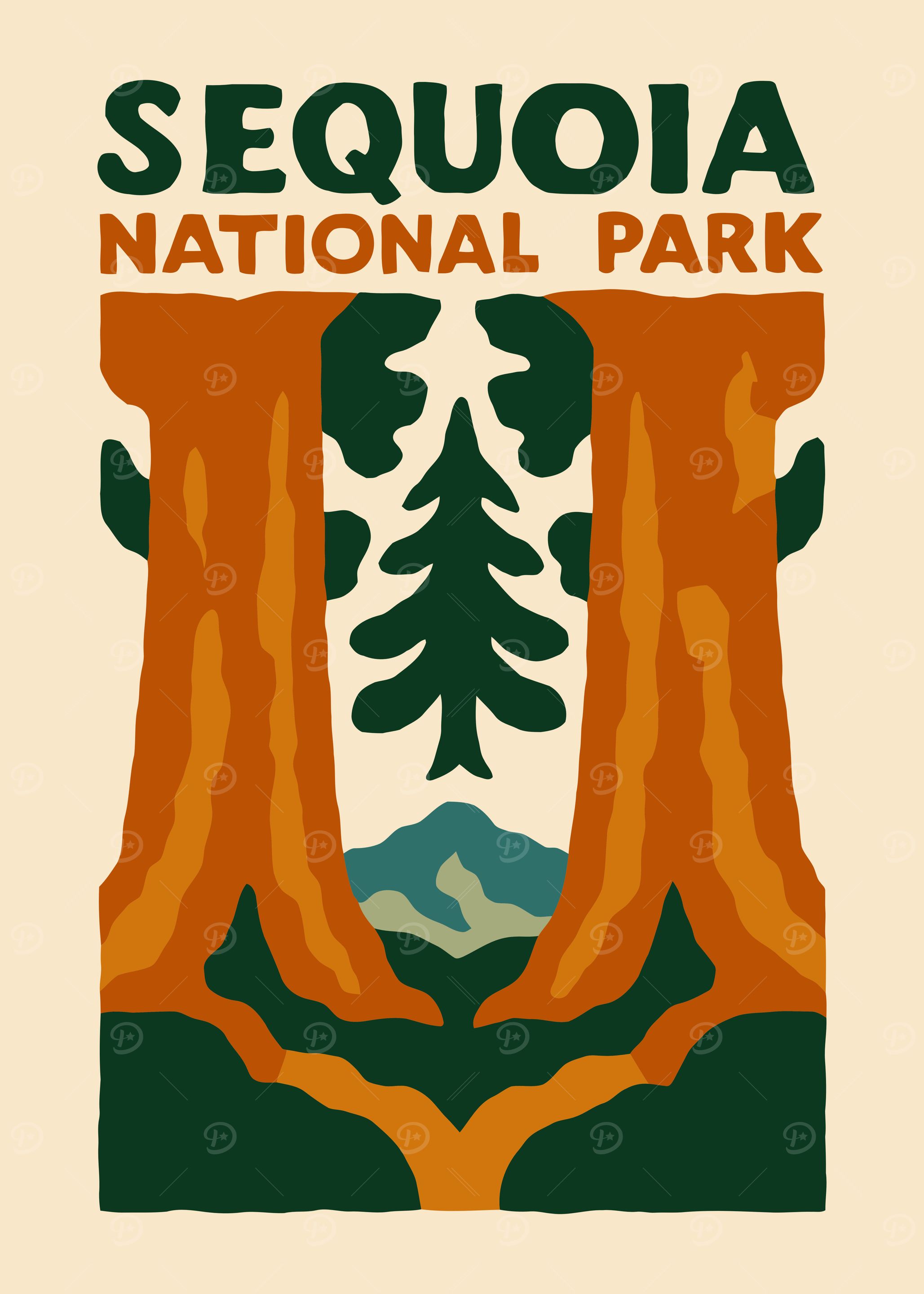 Sequoia National Park Poster