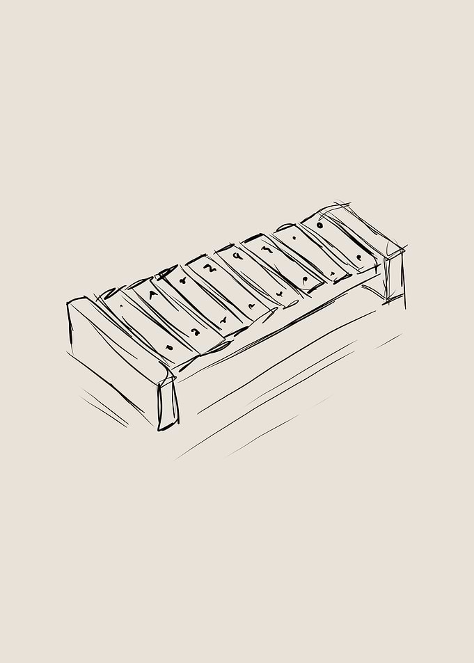 Xylophone Line Art