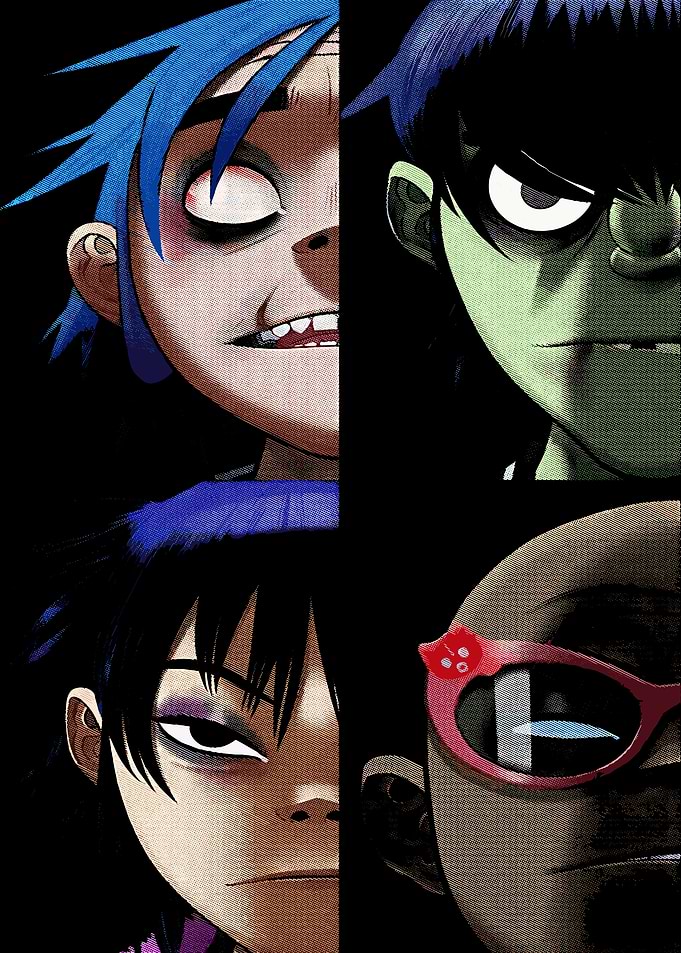 Gorillaz band members portrait
