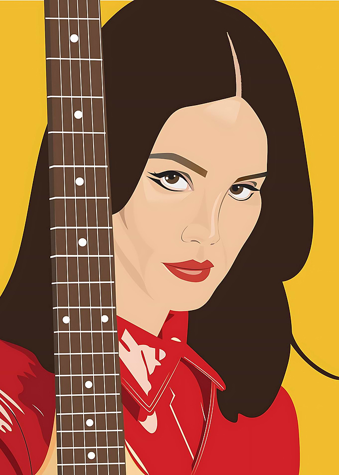 Lana del rey Vector Illustration