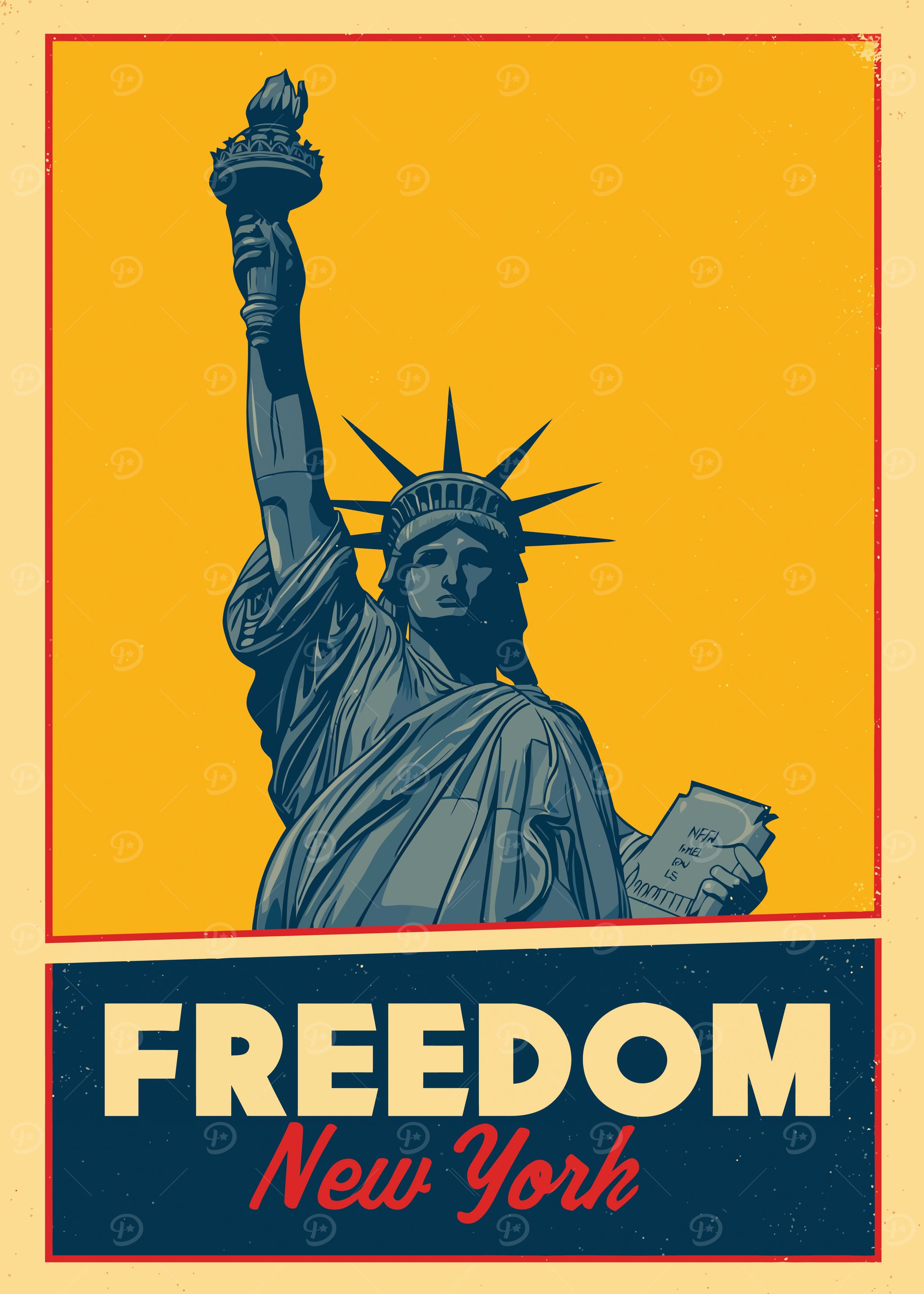 Statue of Liberty Freedom Poster