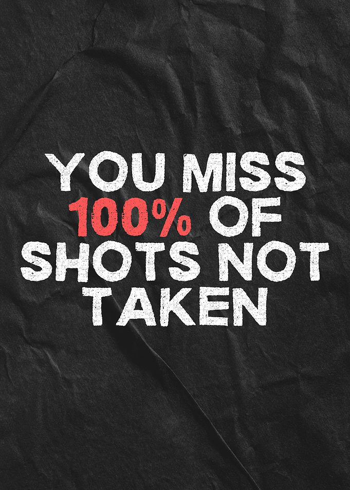 Inspirational Quote: You Miss 100% Shots