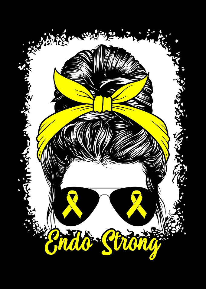 Endo Strong Woman with Messy Bun
