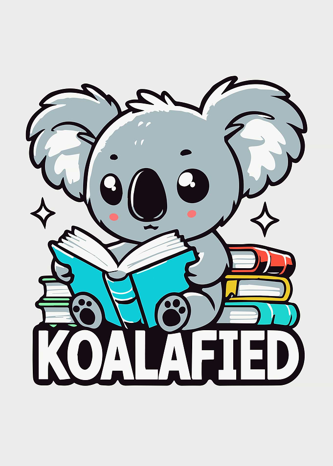 Koalafied Reading Koala Pun Books