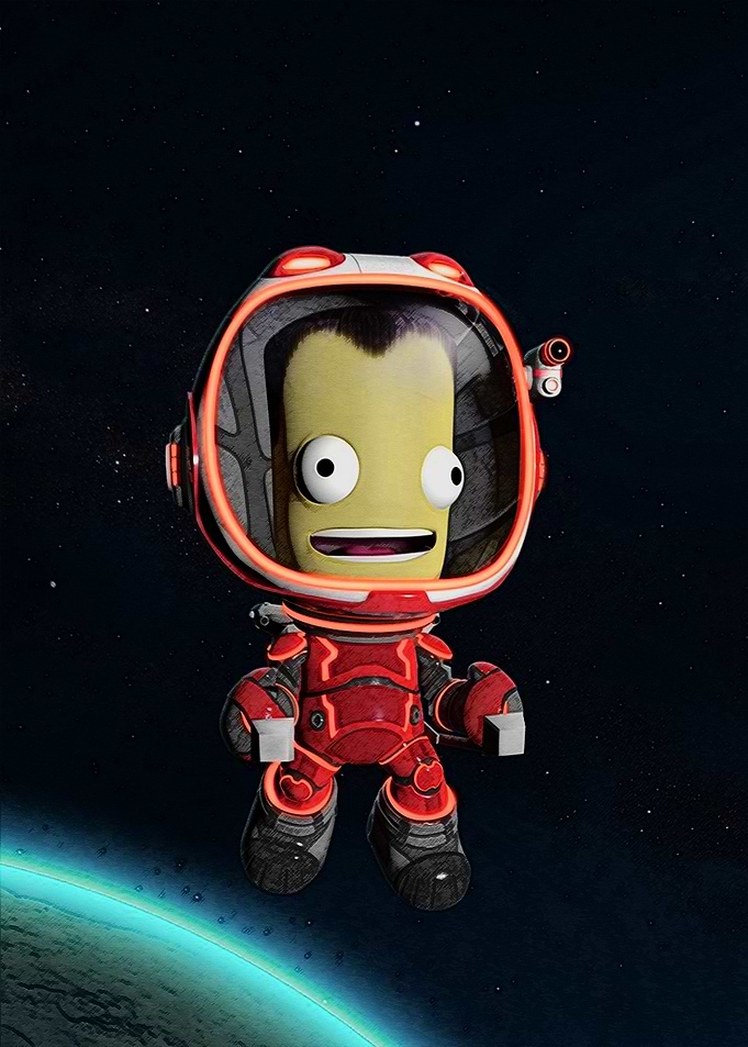 Kerbal Space Program Astronaut in Space